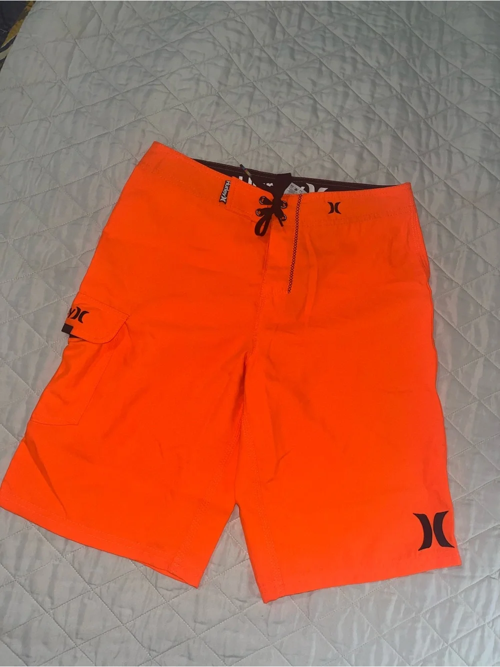 Hurley Men’s Orange and Black Boardshorts